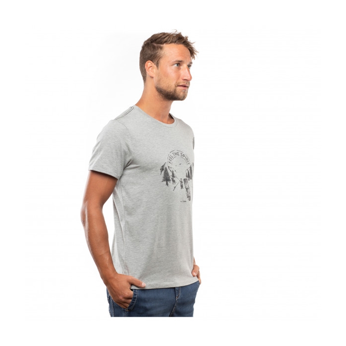 T-shirt męski Chillaz FEEL THE SPIRIT GREY MELANGE